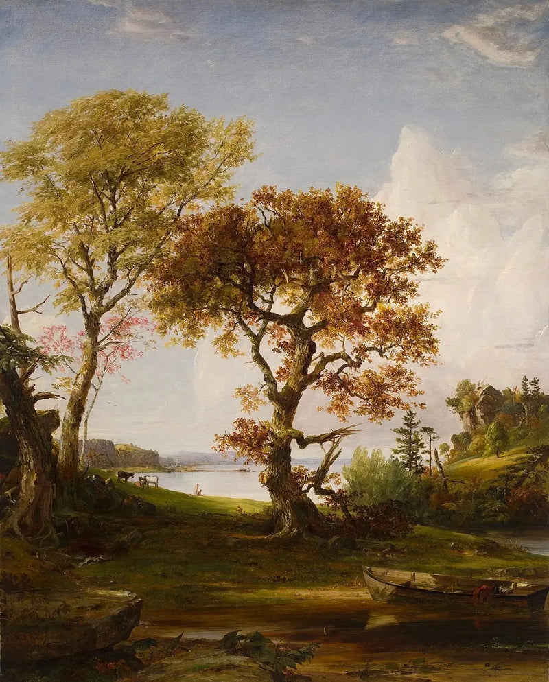 Hudson ved Piermont - Jasper Francis Cropsey