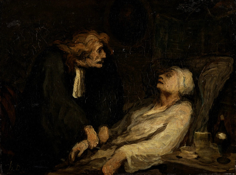 Hypokonderen (Den innbilte syke) - Honoré Daumier