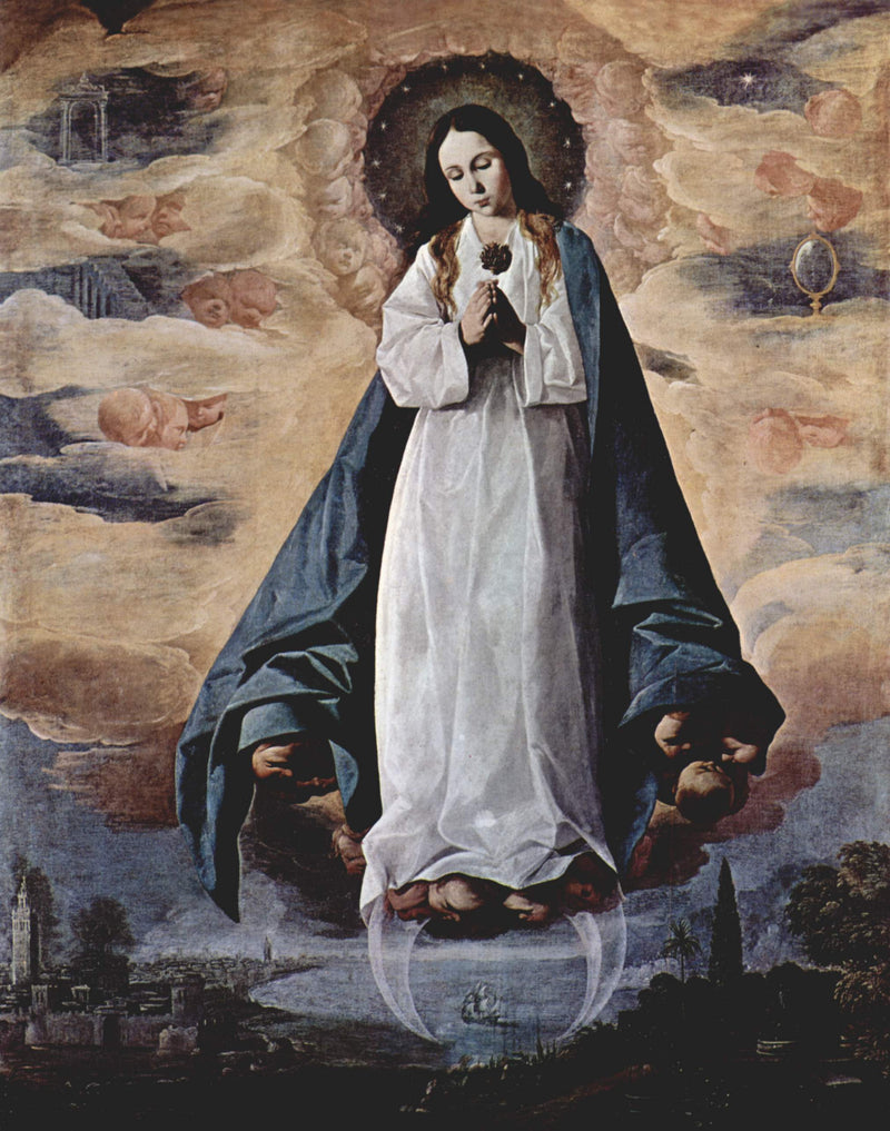 Den uplettede unnfangelse - Francisco de Zurbarán