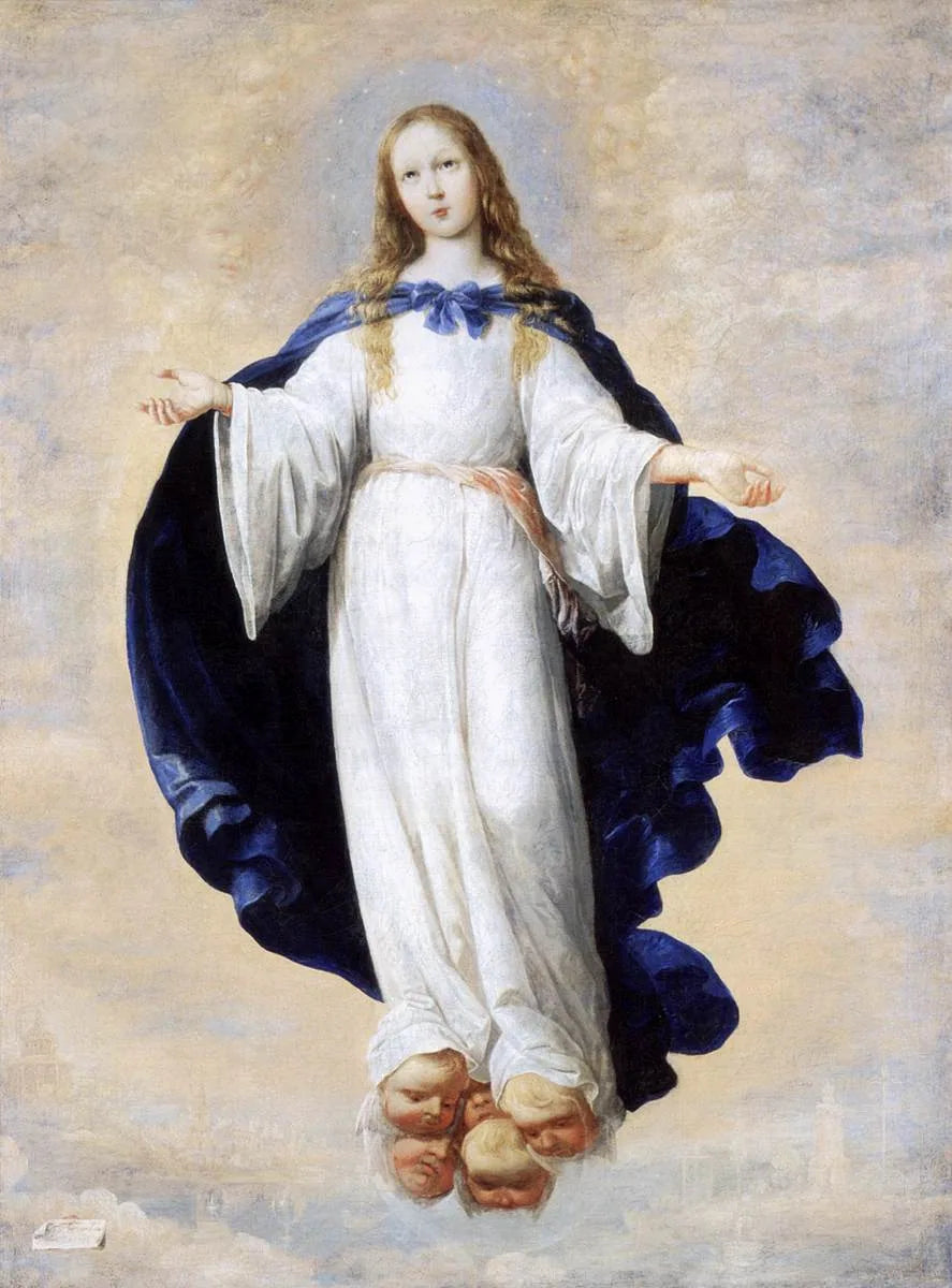 Den uplettede unnfangelse - Francisco de Zurbarán