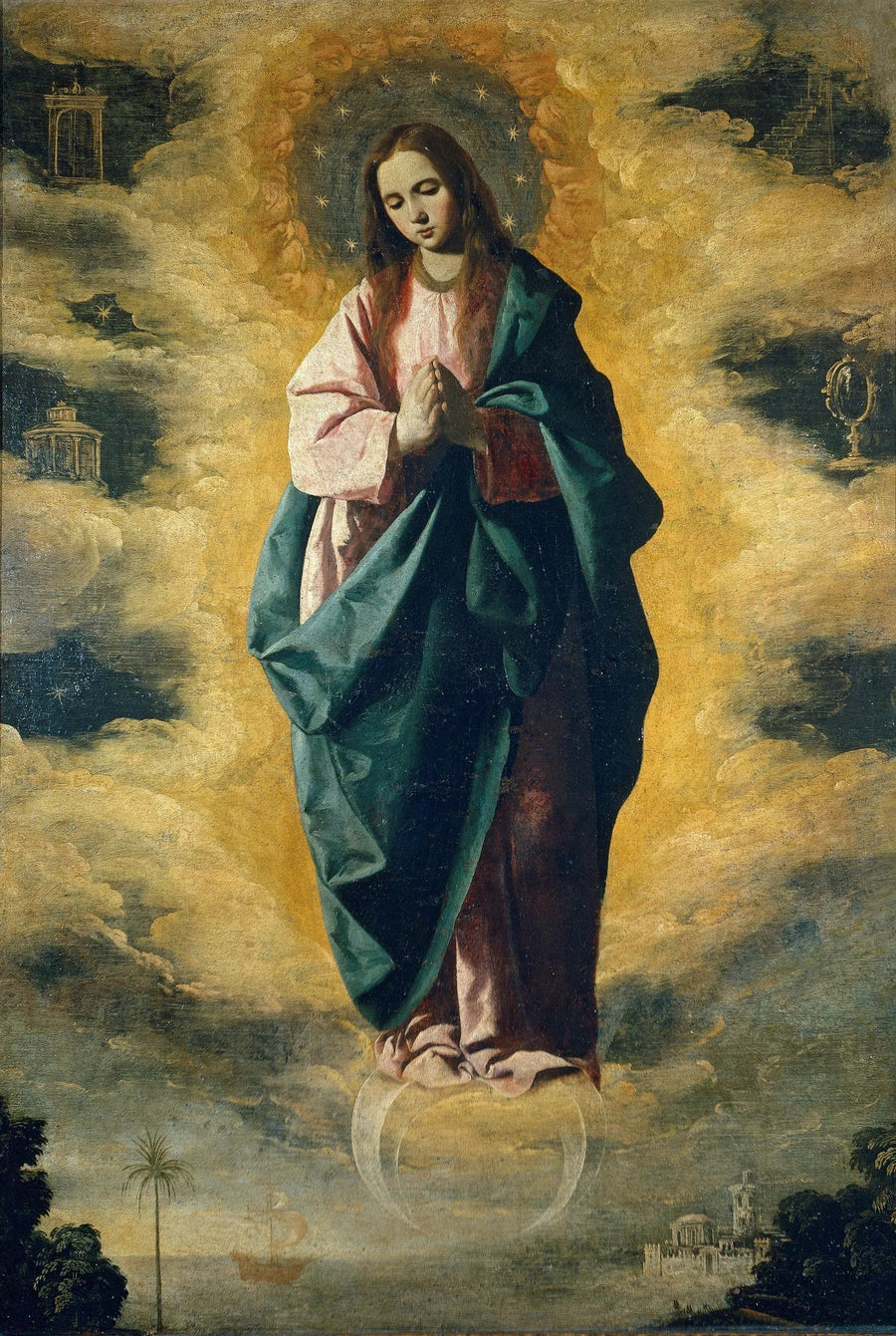 Den uplettede unnfangelse - Francisco de Zurbarán