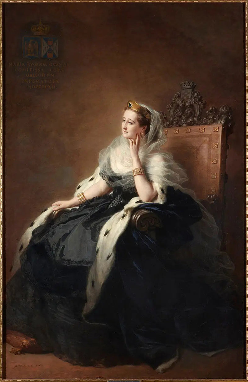 Keiserinne Eugénie i hoffdrakt - Franz Xaver Winterhalter

Source:
L'impératrice Eugénie en robe de cour - Franz Xaver Winterhalter