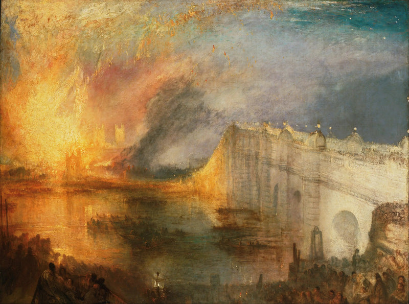 Brannen i Overhuset og Underhuset, 16. oktober 1834 - J. M. W. Turner