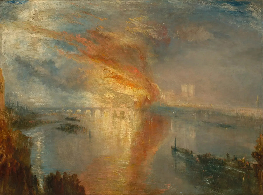 Brannen i Overhuset og Underhuset, 16. oktober 1834 - J. M. W. Turner