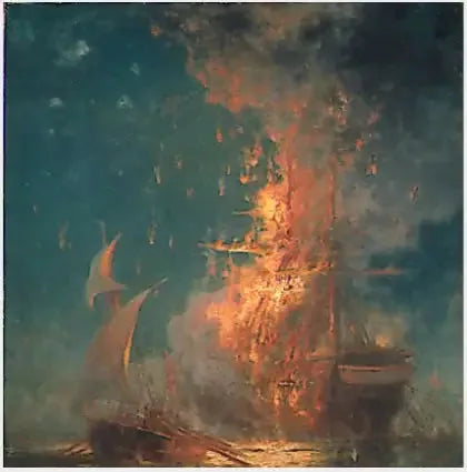 Brannen på «Philadelphia» - Edward Moran

Source:
L'incendie du « Philadelphia » - Edward Moran