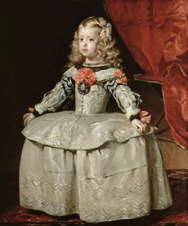 Infante Marguerite i hvit kjole - Diego Velázquez