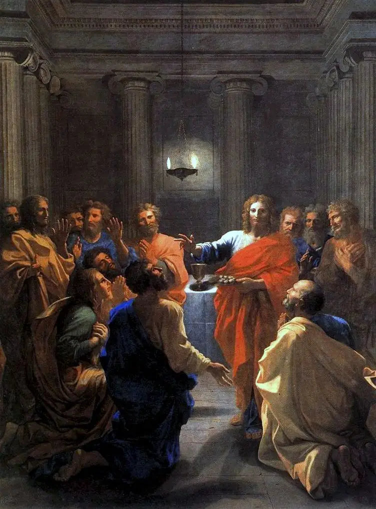 Eukaristiens institusjon - Nicolas Poussin