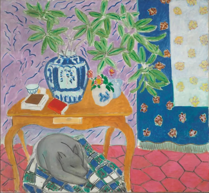 Innendørs med hund - Henri Matisse