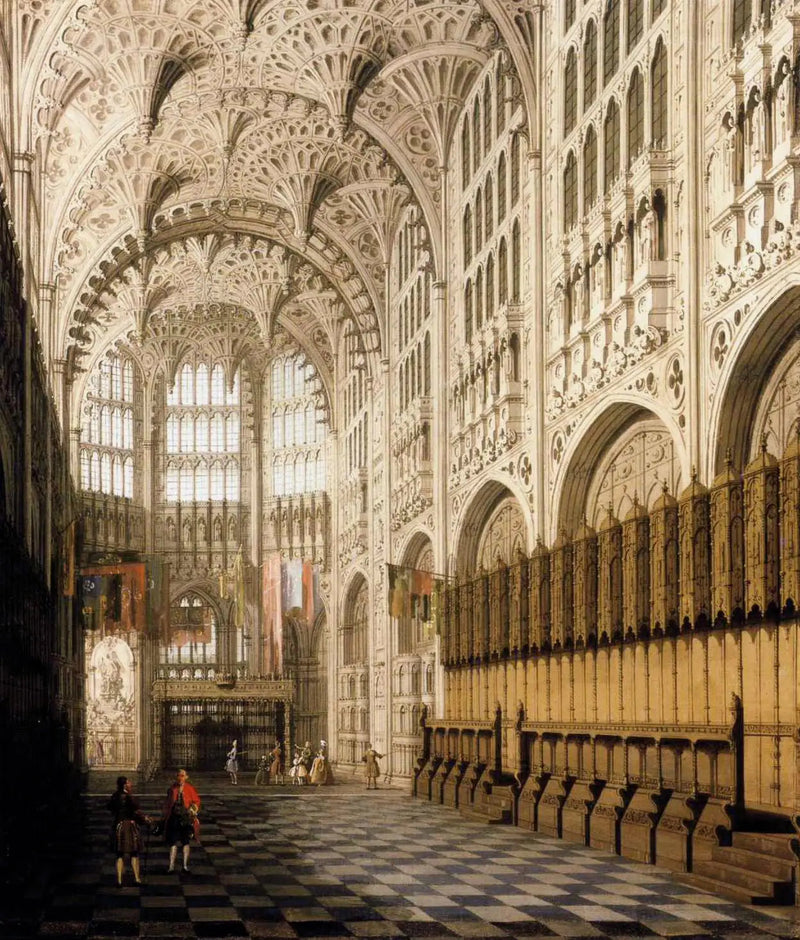 Interiøret i Henri VII-kapellet i Westminster-klosteret - Canaletto

Source:
L'Intérieur de la chapelle d'Henri VII à l'abbaye de Westminster - Canaletto