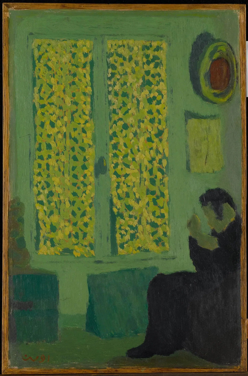 Den grønne interiøret - Édouard Vuillard
