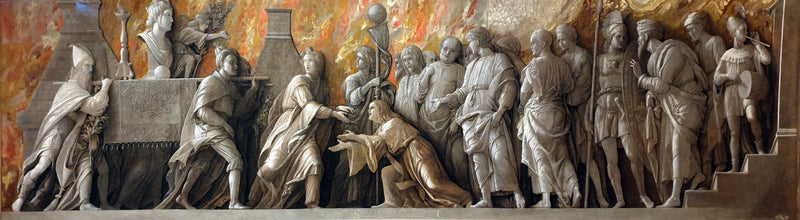 Innledningen av kulten til Cybele i Roma - Andrea Mantegna