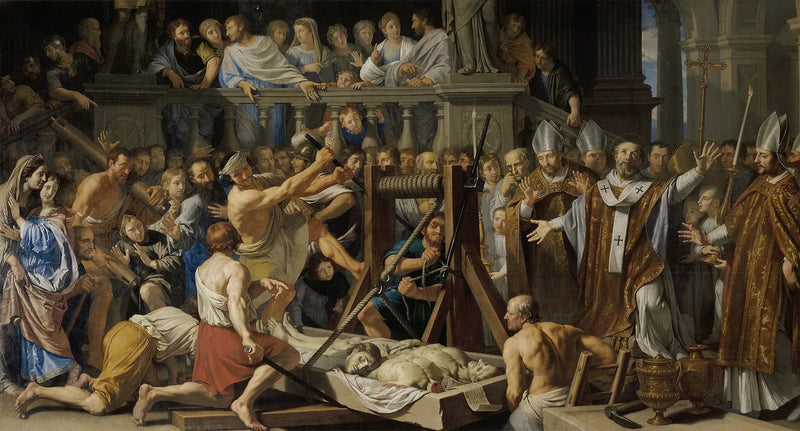 Oppdagelsen av relikviene til Saint Gervais og Saint Protais - Philippe de Champaigne