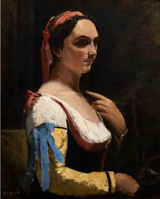 Den Italienske - Jean-Baptiste Camille Corot