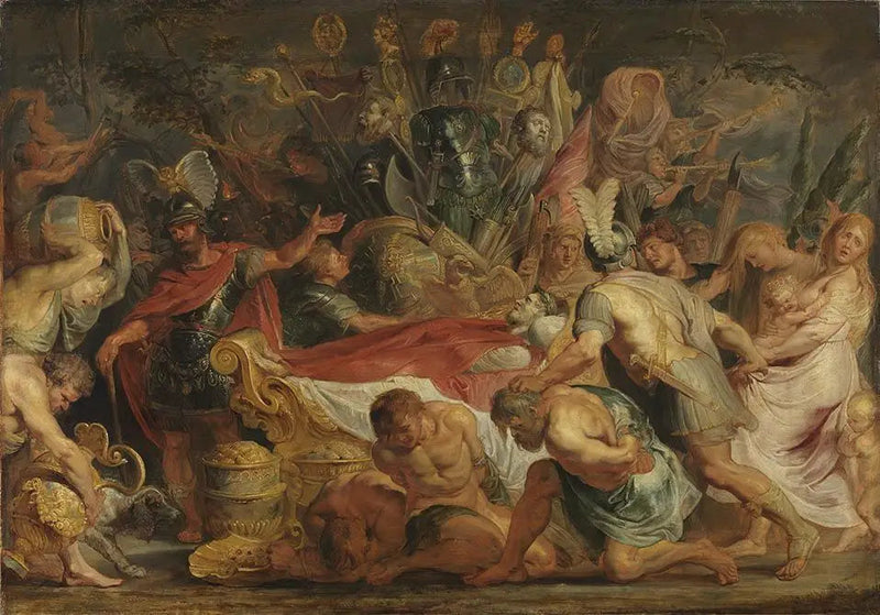 Decius Mus sin underdanighet (Tite-Live VIII, 6-9-10), etter 1616 - Peter Paul Rubens