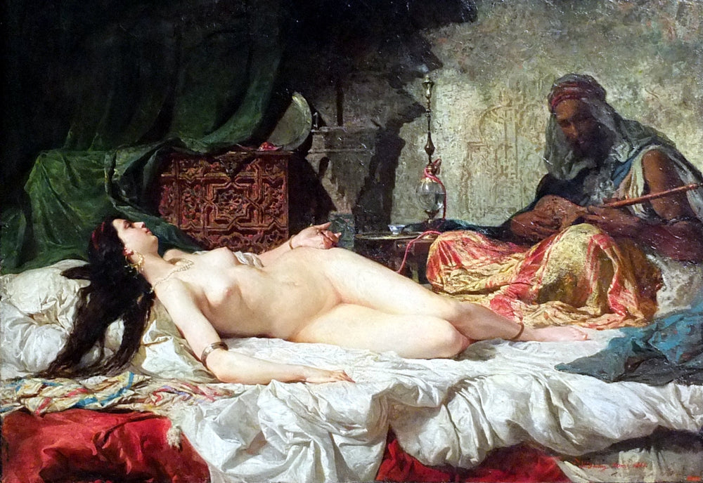L'Odalisque - Mariano Fortuny Marsal image 1 copie peinte à la main à l’huile