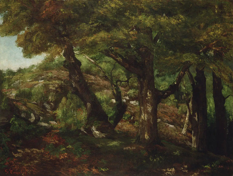 Skogkanten - Gustave Courbet