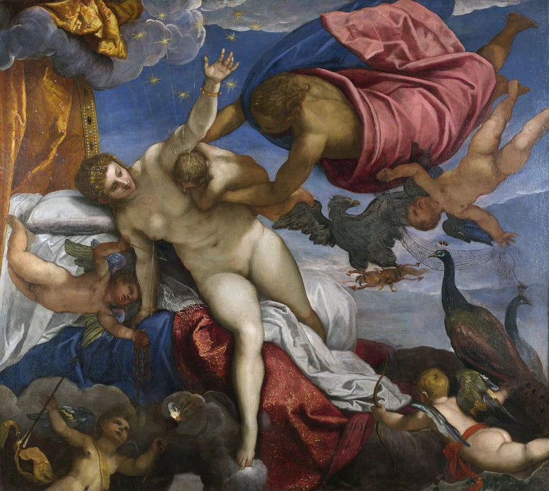Opprinnelsen til Melkeveien - Jacopo Tintoretto