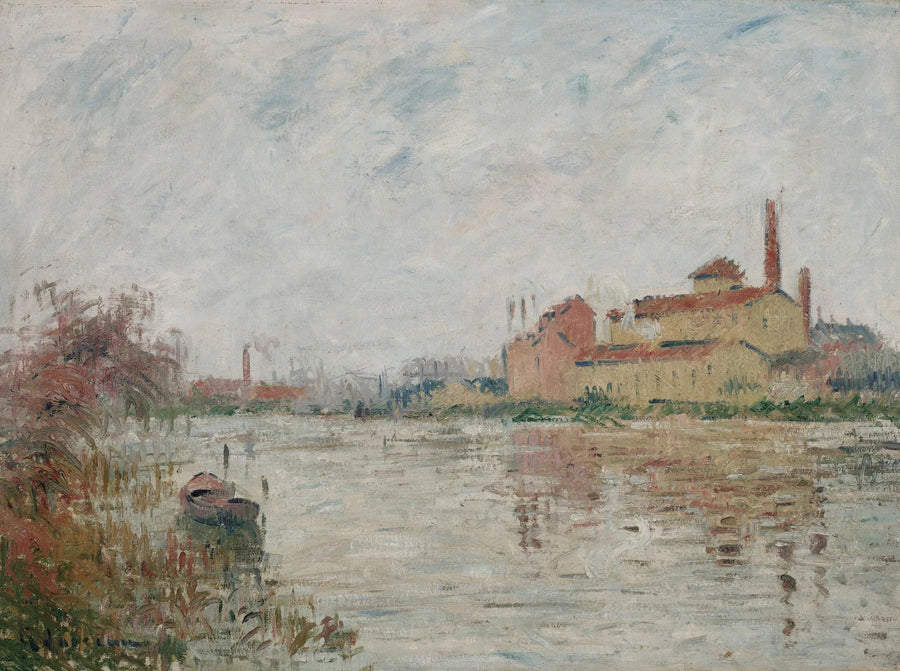 Fabrikken ved elvebredden - Gustave Loiseau