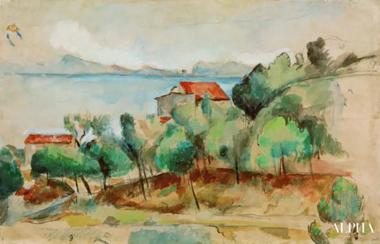 La baie de l'Estaque - Paul Cézanne - Reproductions de tableaux et peintures haut de gamme