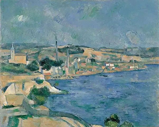 Marseillebukten, med utsikt over landsbyen Saint-Henri nær l'Estaque - Paul Cézanne