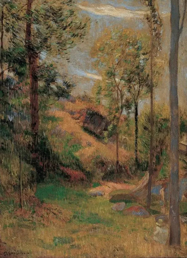 Badet foran havnen i Pont-Aven - Paul Gauguin