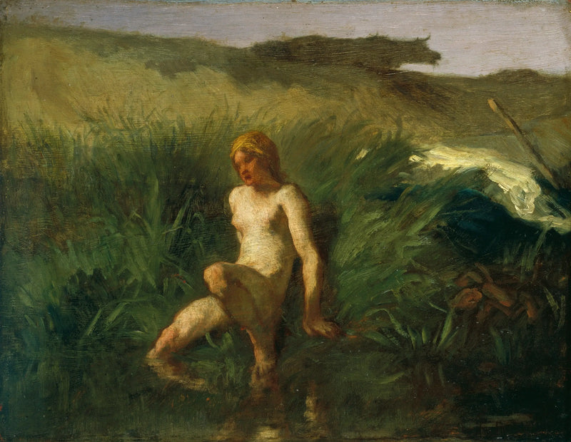 Badende kvinne - Jean-François Millet