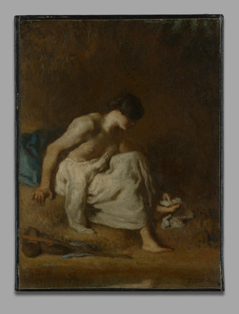 Badende kvinne - Jean-François Millet