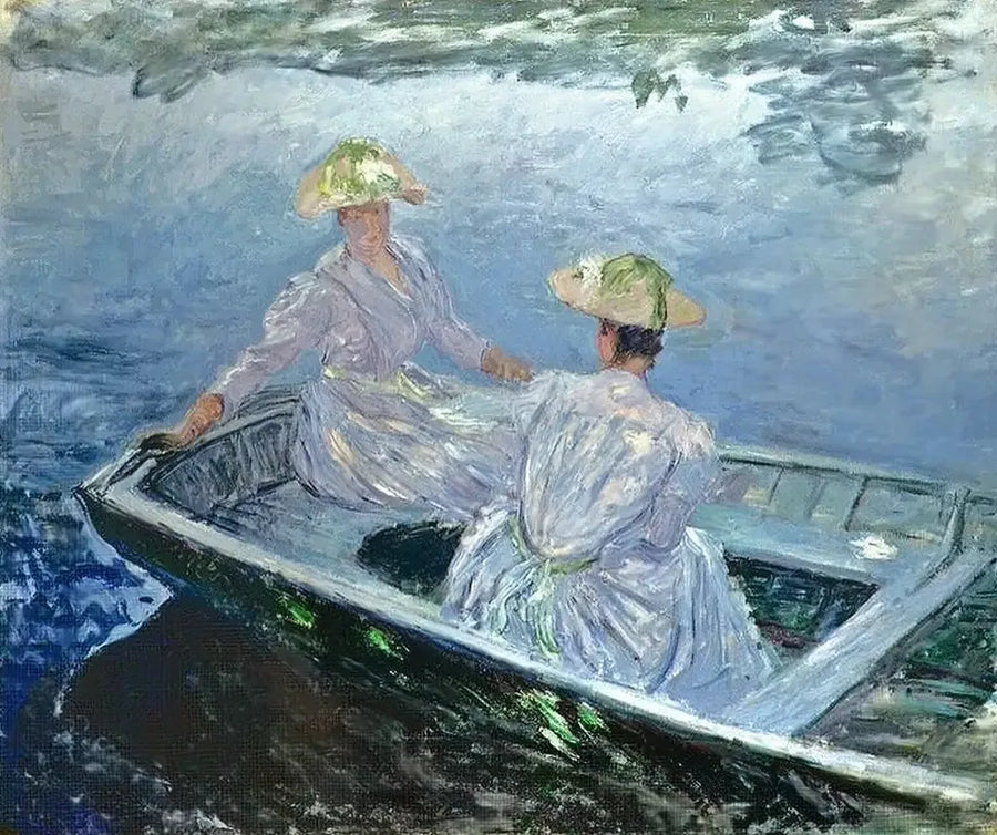 Den blå båten - Claude Monet