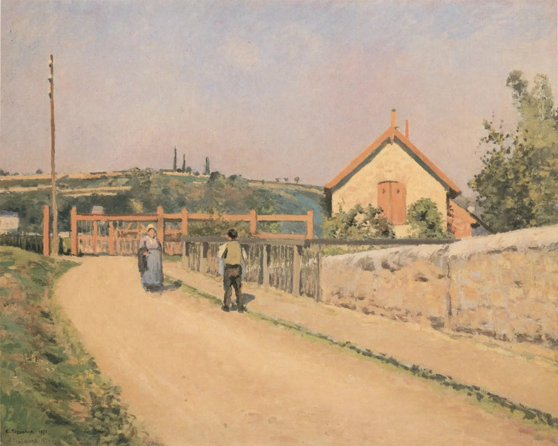Jernbanegrensen ved Pâtis, nær Pontoise - Camille Pissarro