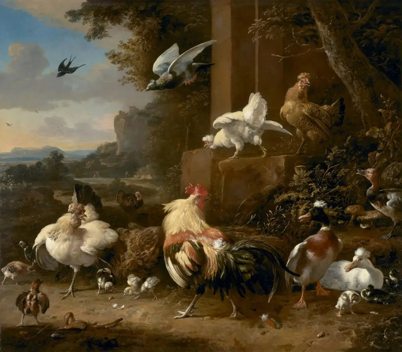 Fjøset - Melchior de Hondecoeter