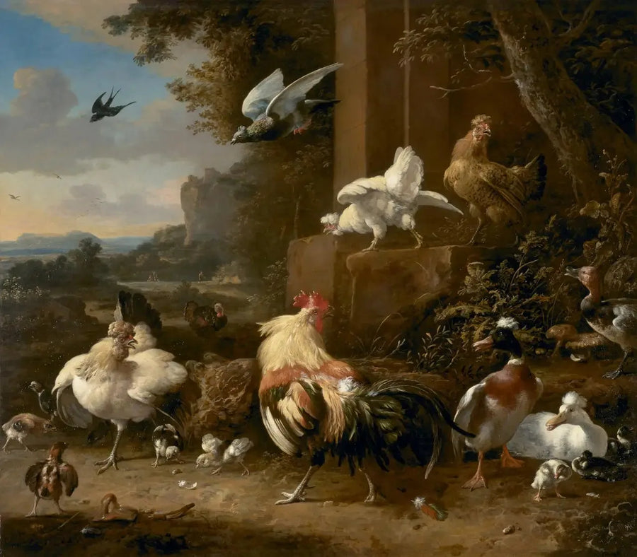 Fjøset - Melchior de Hondecoeter
