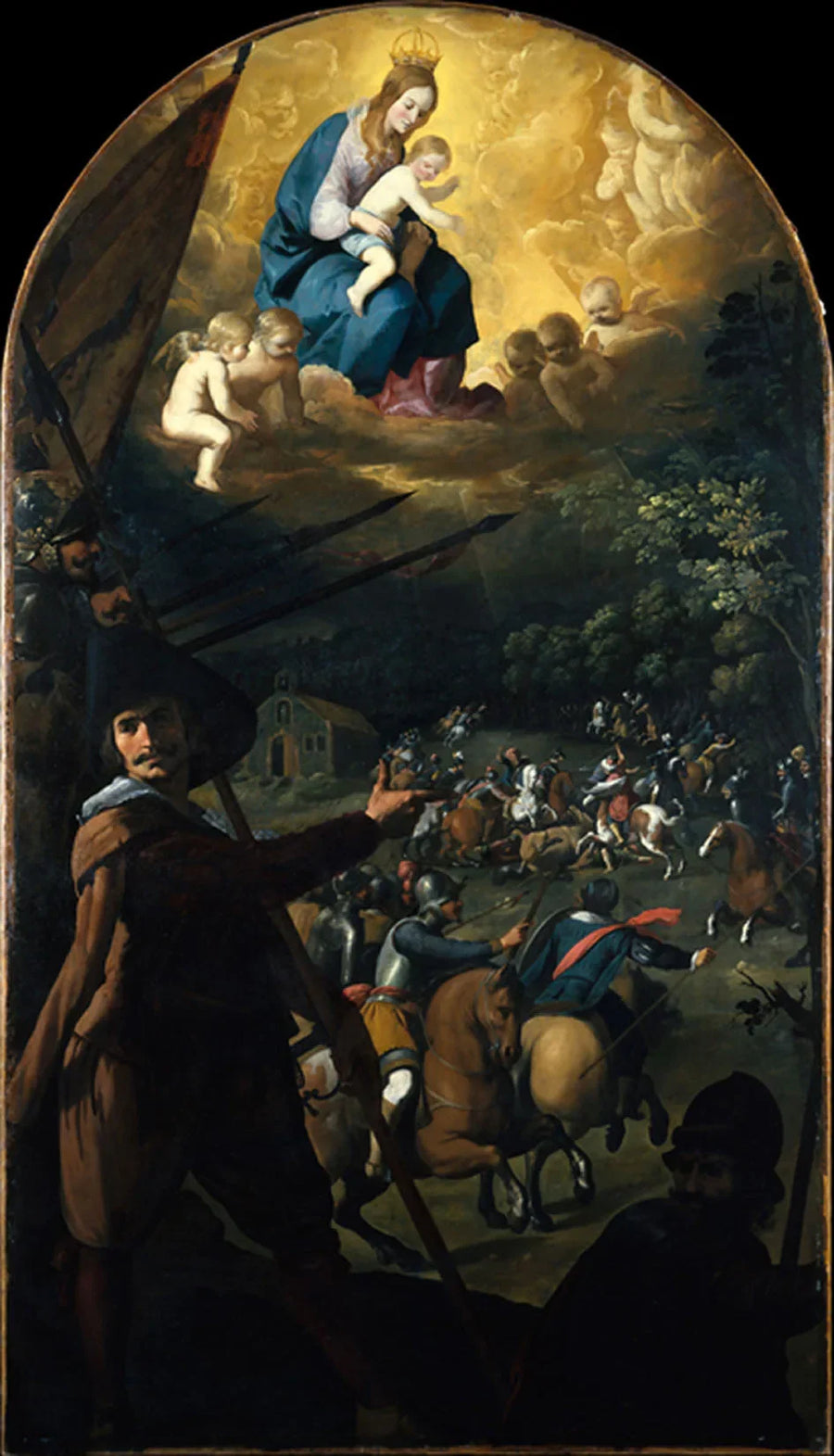 Slaget mellom kristne og maurere ved El Sotillo - Francisco de Zurbarán