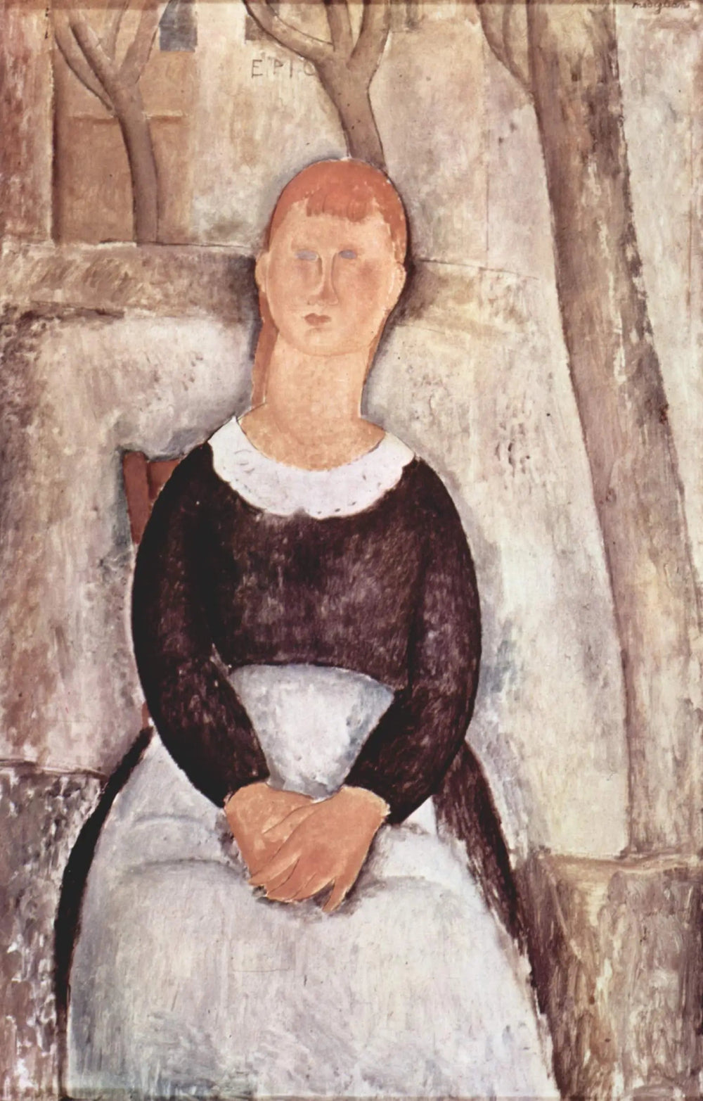 La Belle Droguiste - Amedeo Modigliani image 1 copie de tableau peinte à la main