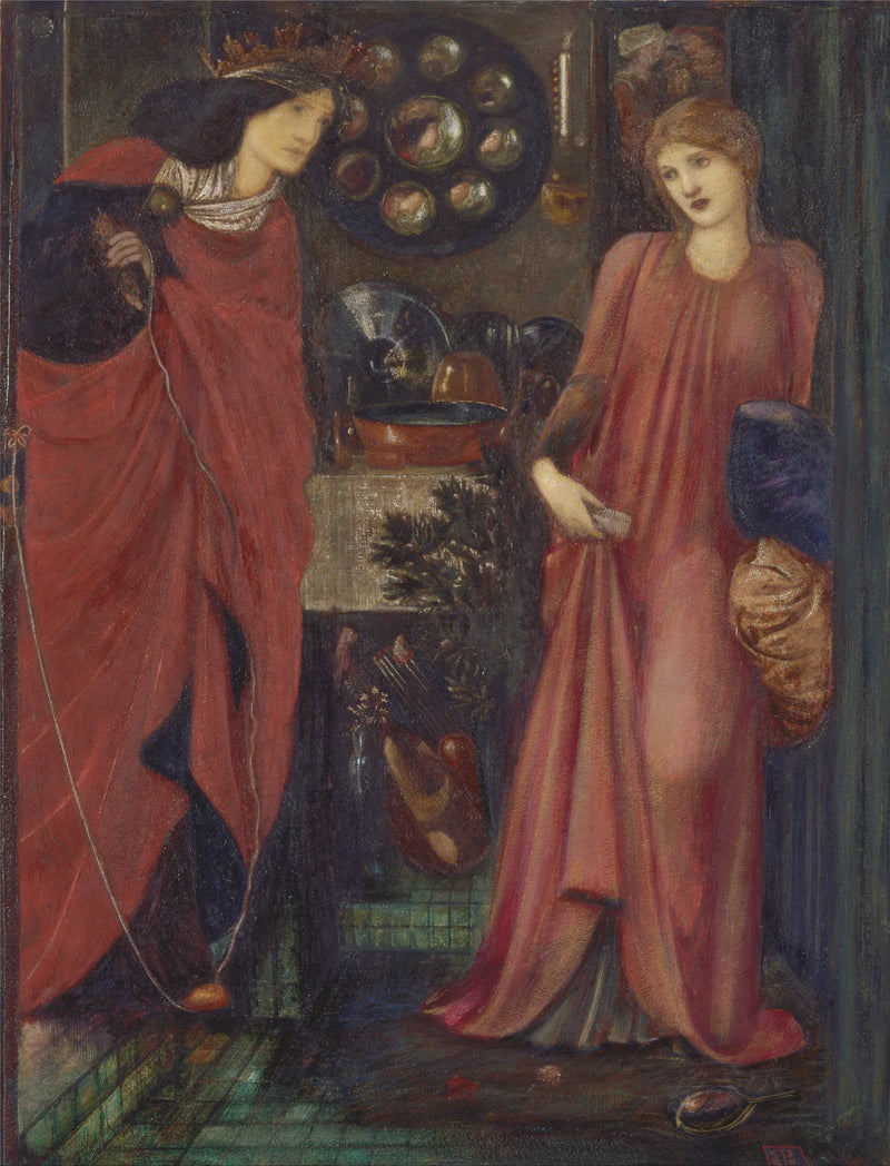 Den vakre Rosamund og dronning Eleanor - Edward Burne-Jones