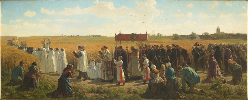 Velsignelsen av korn i Artois - Jules Breton