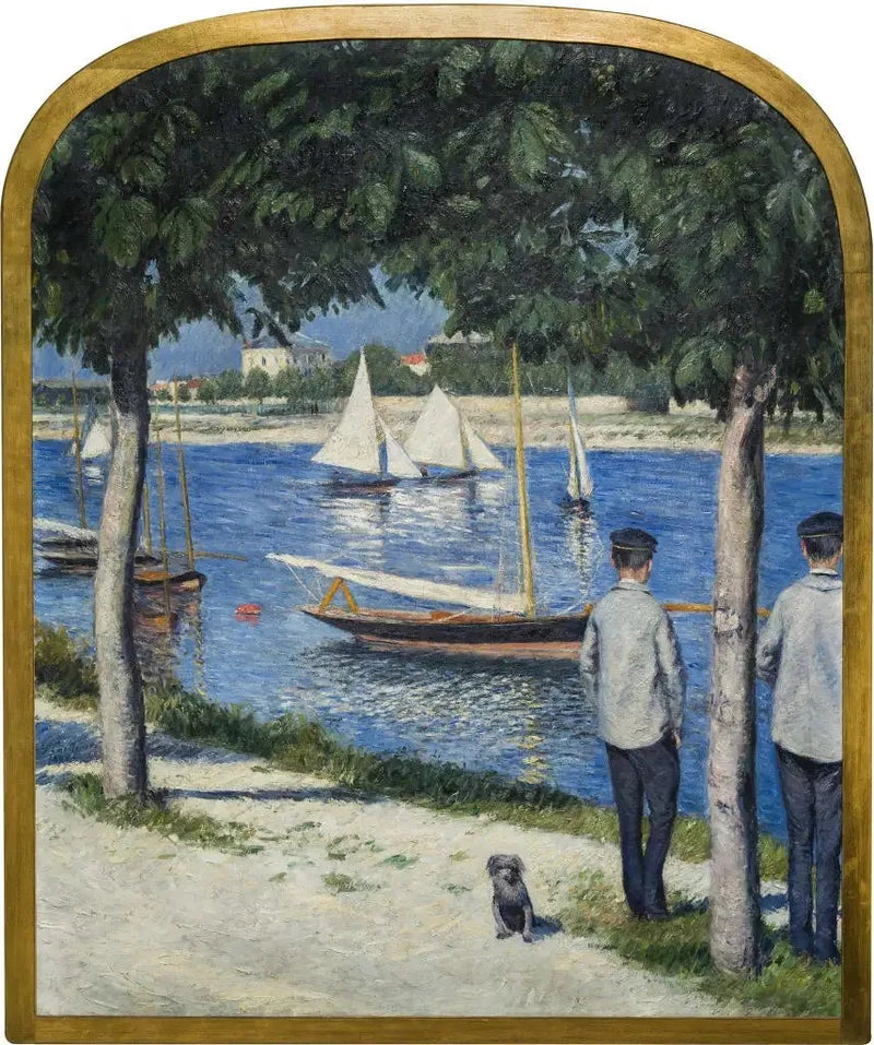 Den lille Gennevilliers-bakken og Seinen - Gustave Caillebotte