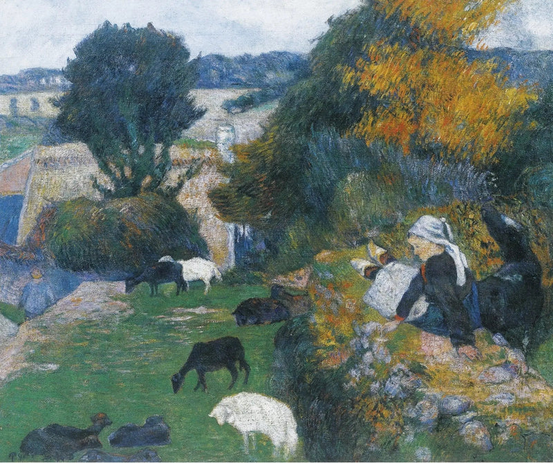 Den bretonske hyrdinnen - Paul Gauguin