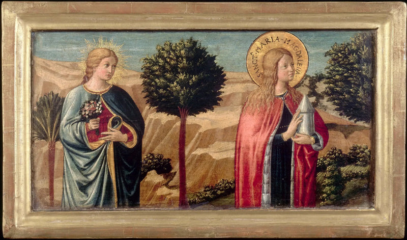 Den salige Fina de' Ciardi og hellige Magdalena - Benozzo Gozzoli