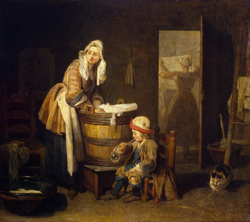 Vaskekona - Jean Siméon Chardin