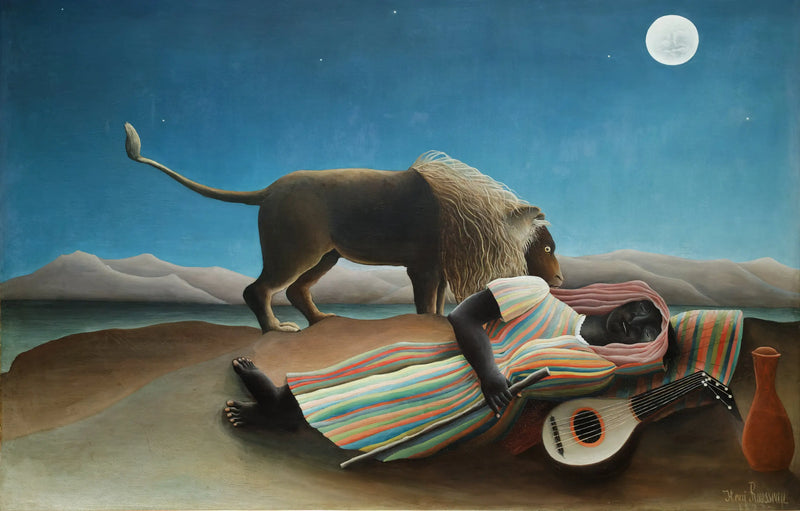 Den bohemiske kvinnen sovner - Henri Rousseau