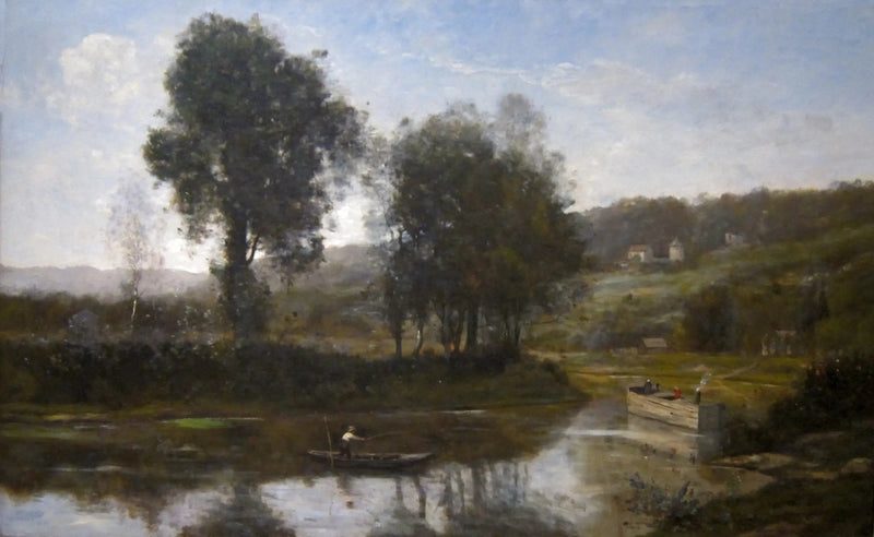 Seineslyngen ved Port-Marly - Jean-Baptiste Camille Corot