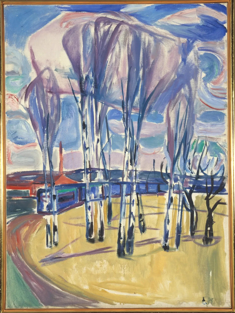Trikkesløyfen i Skøyen - Edvard Munch