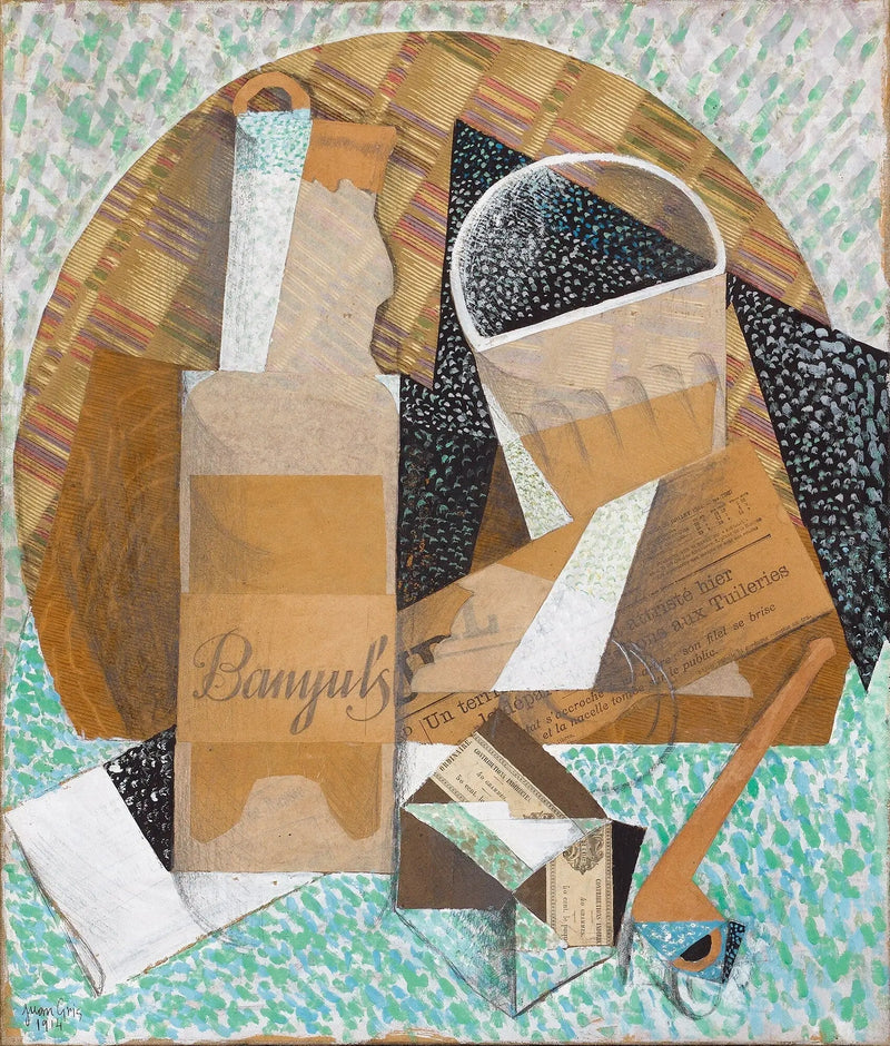 Flaske med Banyuls - Juan Gris