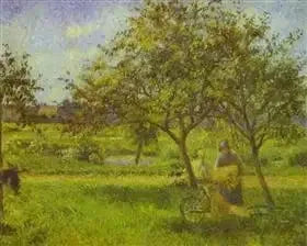 Trillebåren, bedemand - Camille Pissarro
