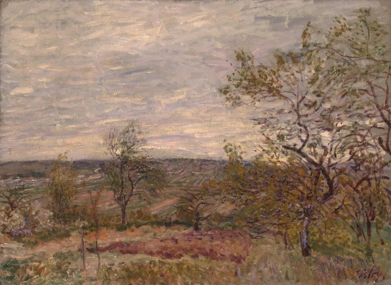 Landskapet i Veneux - Alfred Sisley