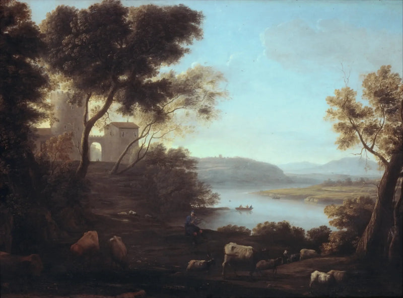 Den romerske landsbyen - Claude Lorrain