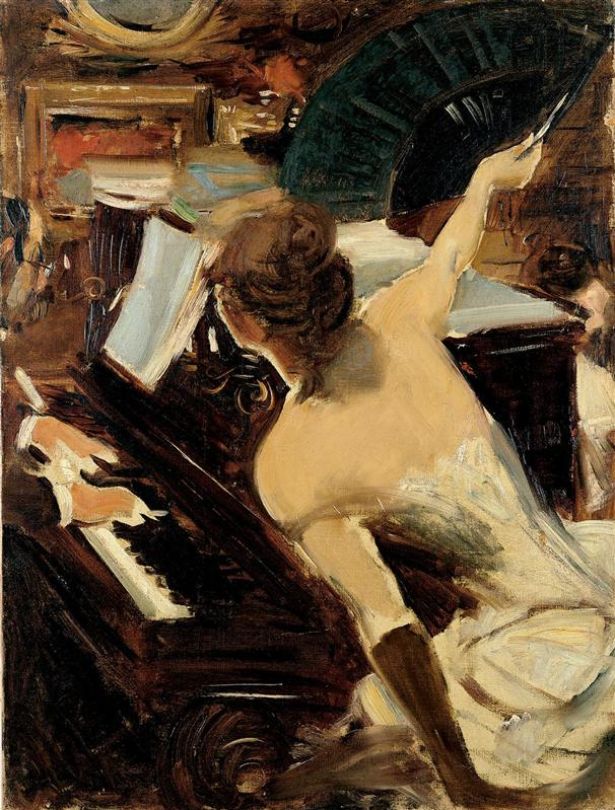 Den verdensberømte sangerinnen - Giovanni Boldini