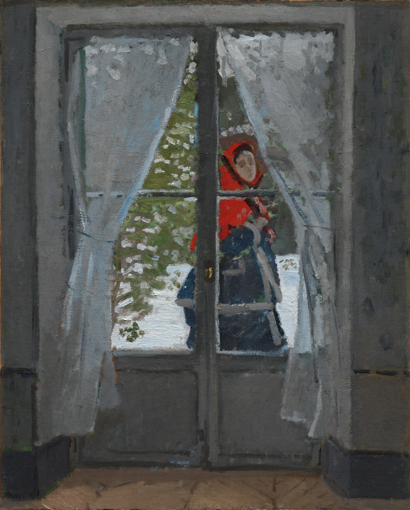 Den røde kapelinen W257 - Claude Monet