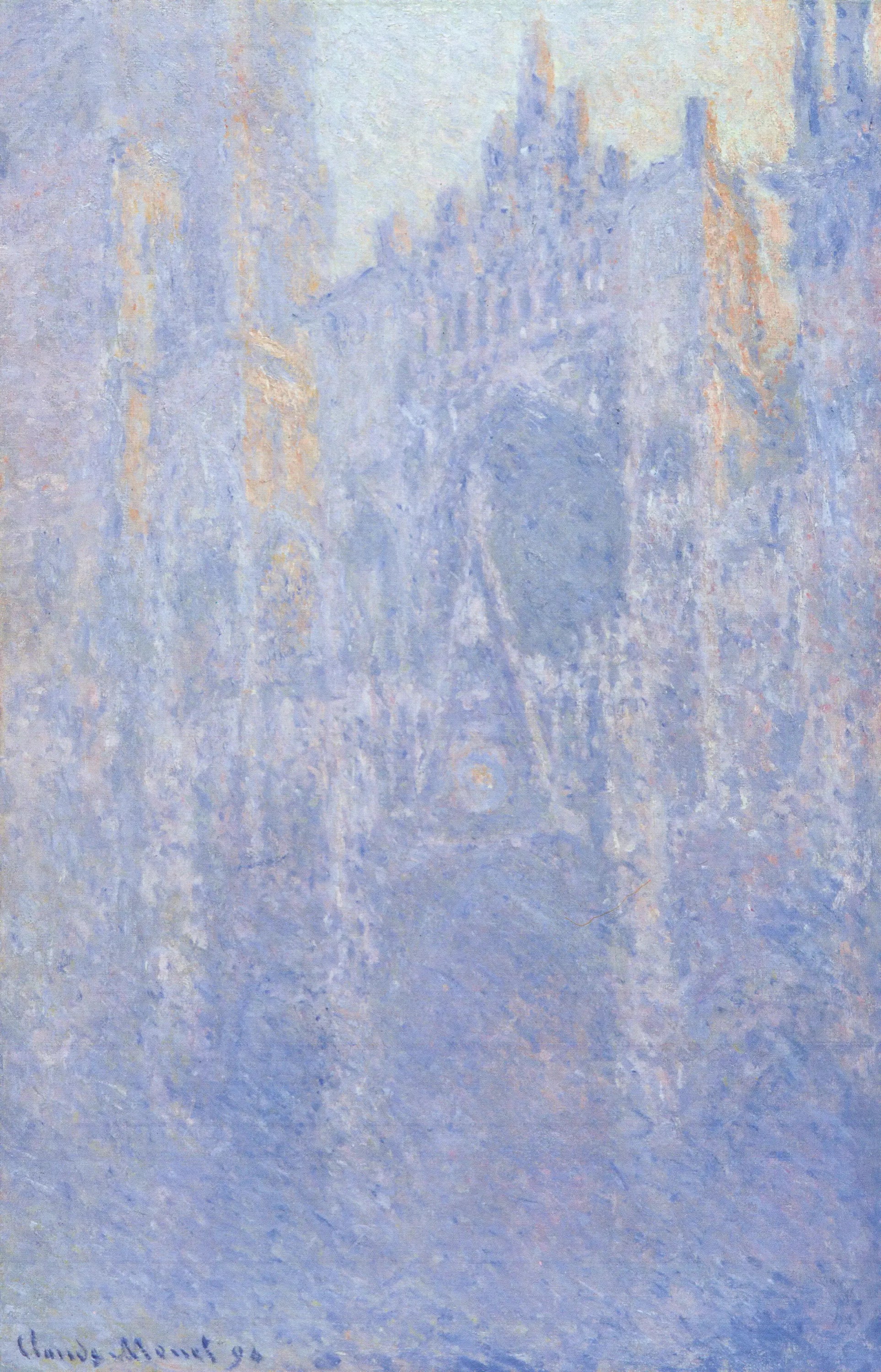 Reproduction du tableau « La Cathédrale de Rouen, le Portail, Brouillard matinal - Claude Monet » par Alpha Reproduction en peinture à l’huile