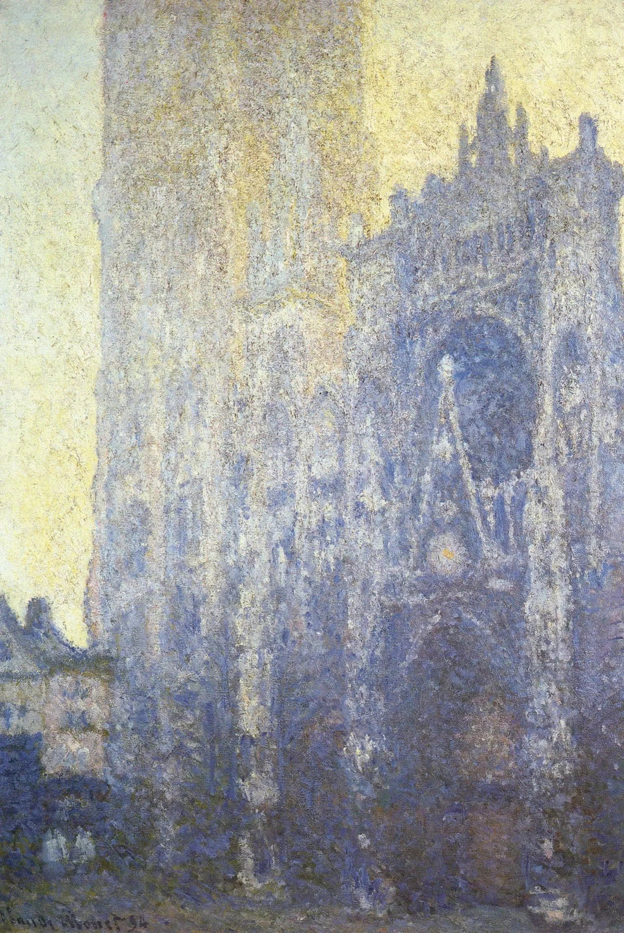 Rouen-katedralen, portalen, morgenlys - Claude Monet